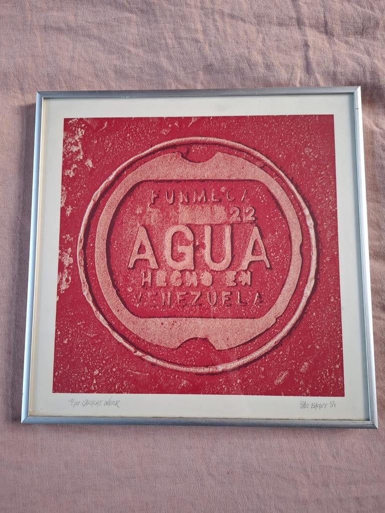 Zeefdrukken van Paul Baars - "Agua" en "Tokyo Water", Antiek en Kunst, Ophalen of Verzenden