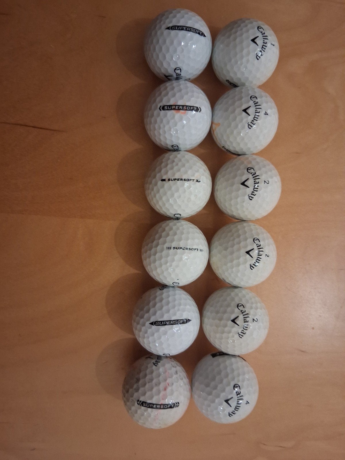12 callaway supersoft golfballen, Ophalen of Verzenden, Zo goed als nieuw, Bal(len), Callaway