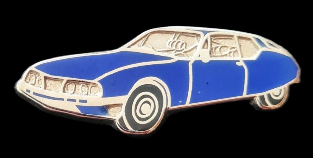 Citroën Maserati pin- blauw emaille, Verzenden, Nieuw, Transport, Speldje of Pin