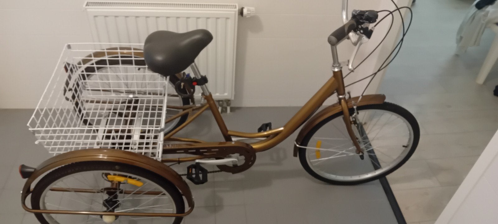 driewielfiets nieuw showroommodel, Ophalen