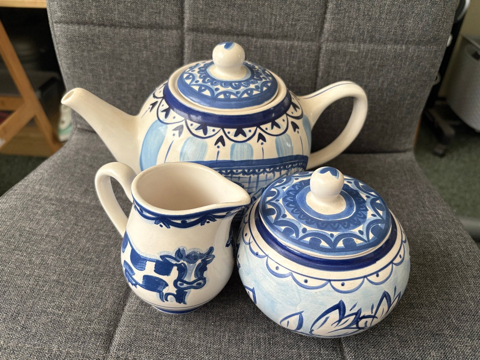 Blond Amsterdam Delftsblauw theeserviese, Keramiek, Nieuw, Ophalen of Verzenden, Delftsblauw