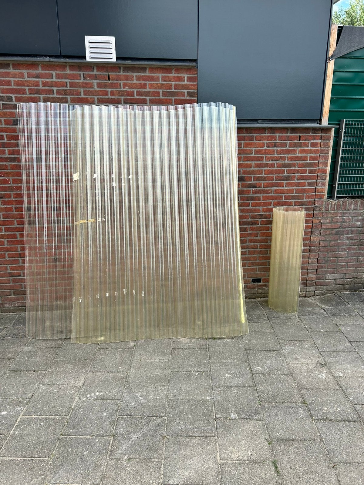 Polyester golfplaat 2m x 2m, Doe-het-zelf en Verbouw, Platen en Panelen, Ophalen, Zo goed als nieuw, Overige materialen, Minder dan 20 mm