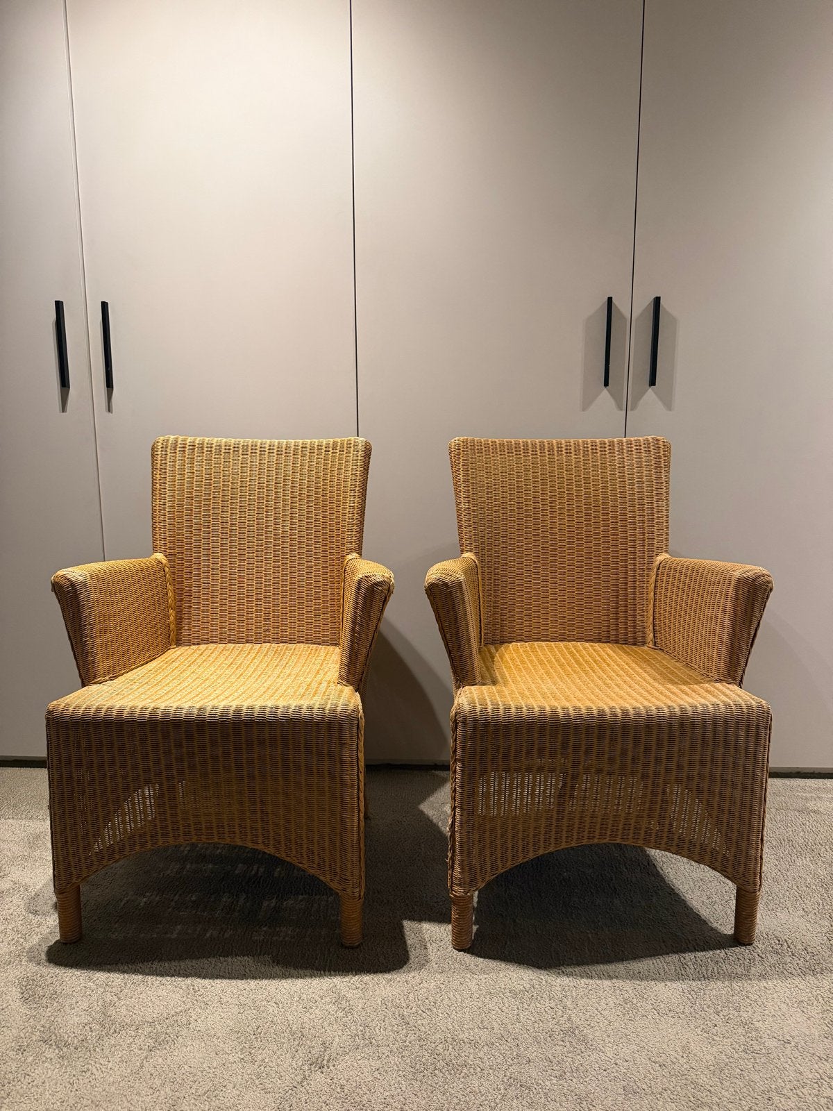 Set van 2 Lloyd Loom stoelen, Ophalen