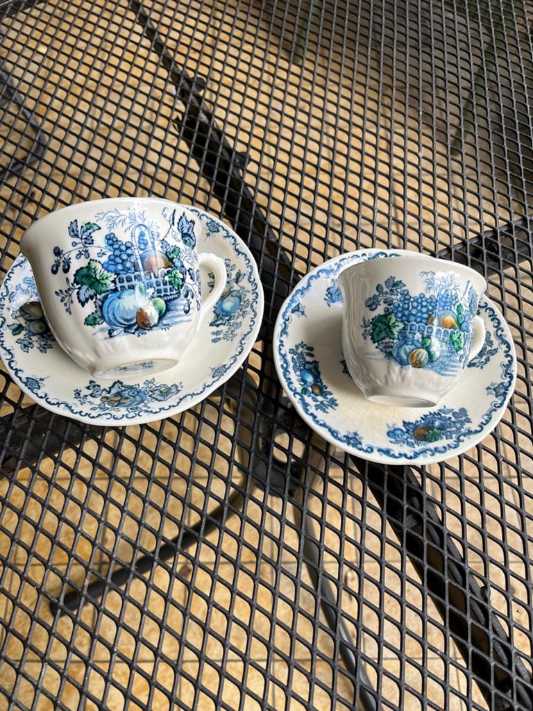 Mason's Fruit Basket kop en schotel set, Ophalen of Verzenden