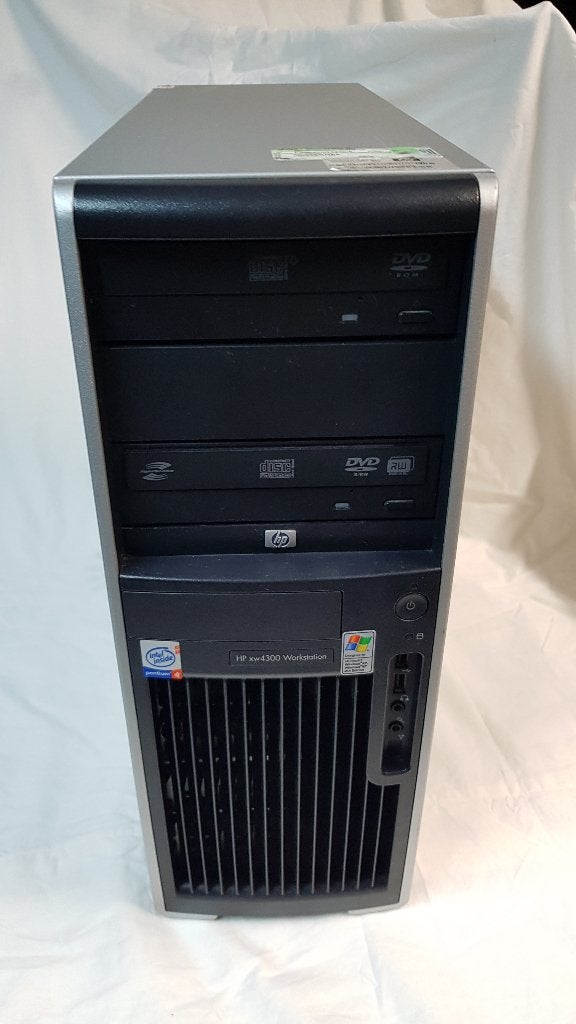 HP xw4300 Workstation computer, Computers en Software, Desktop Pc's, Gebruikt, HDD, Met videokaart, Ophalen