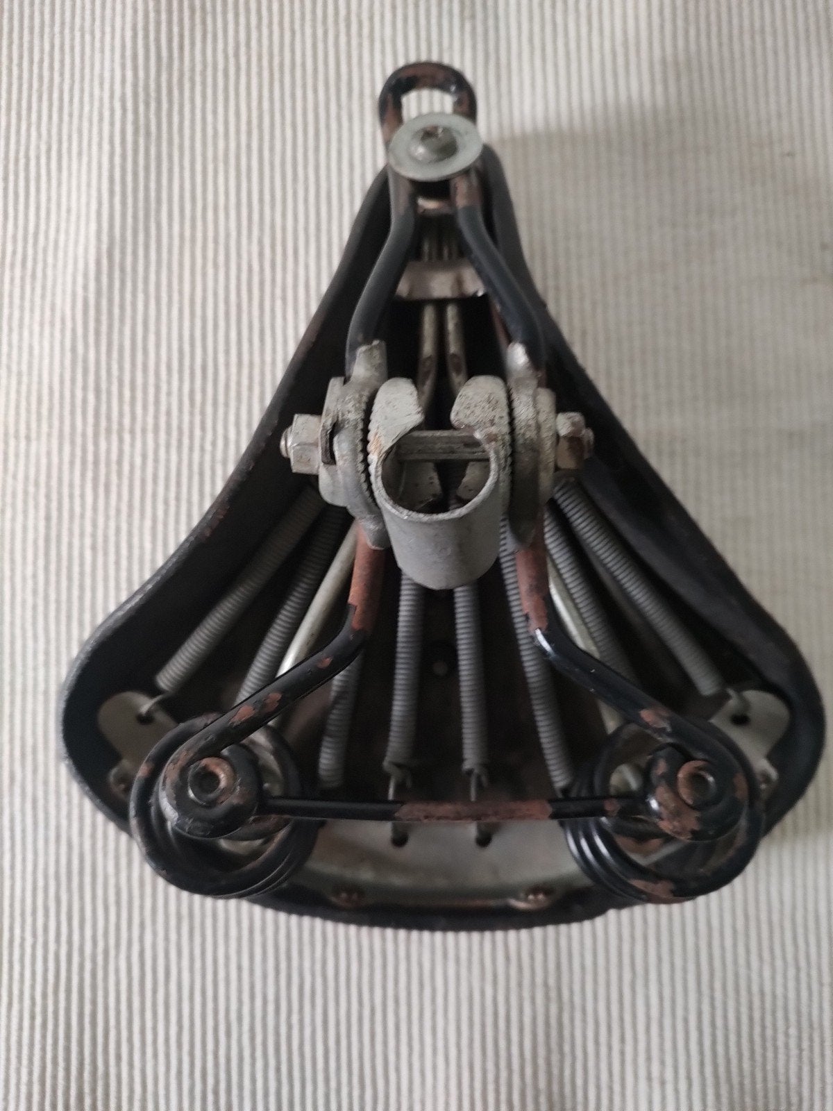 K762 Lepper Lederen Dameszadel, Fietsen en Brommers, Fietsonderdelen, Gebruikt, Leer, NL, Lepper