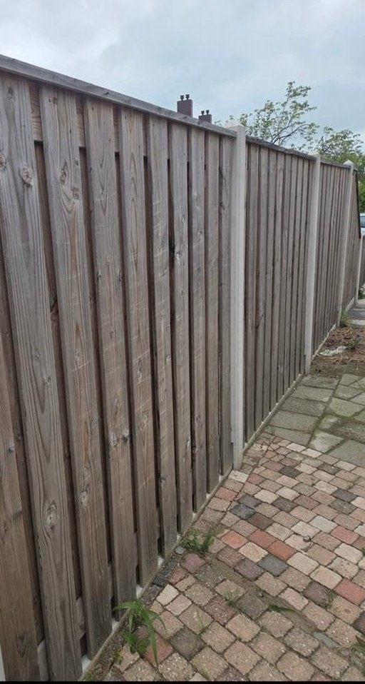 Grenen Schutting delen (zie advertentie), Tuin en Terras, Schuttingen, Ophalen, 3 tot 6 meter, Hout, 1 tot 2 meter