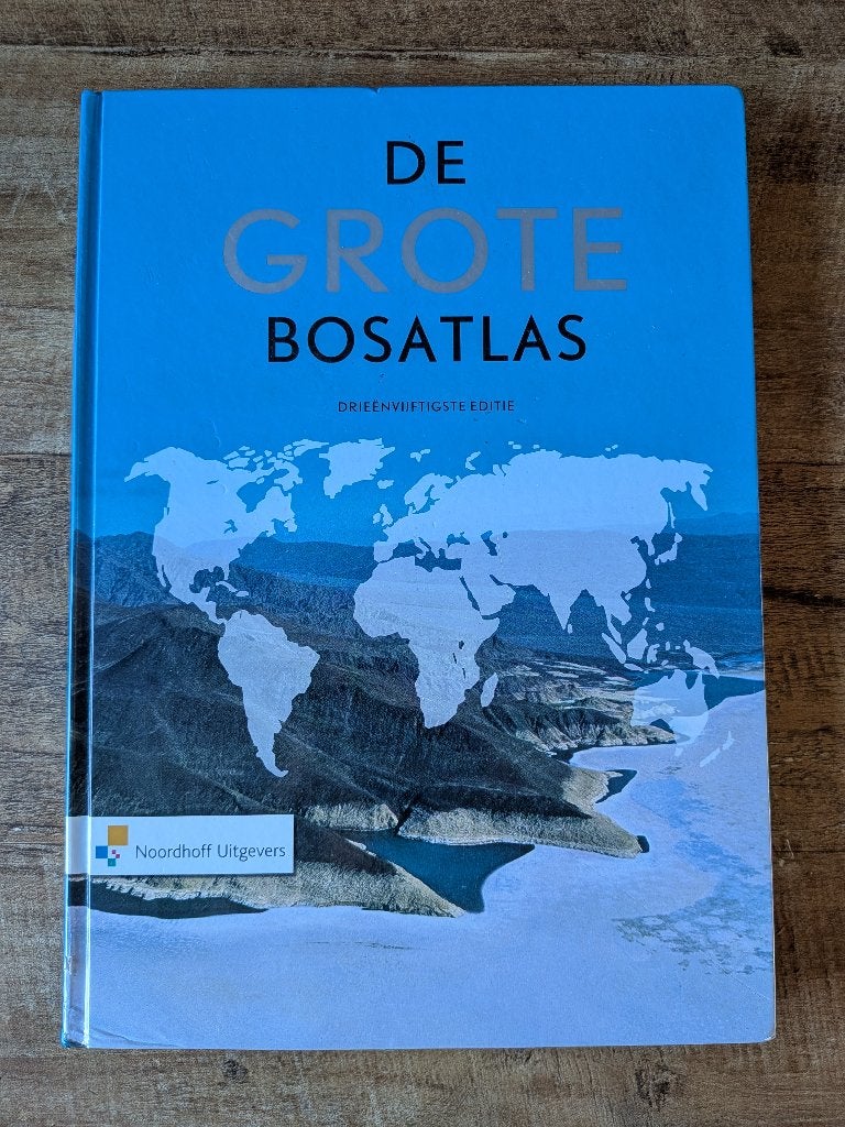 Grote Bosatlas 53e editie, Boeken, Atlassen en Landkaarten, Bosatlas, Ophalen of Verzenden, Zo goed als nieuw, 1800 tot 2000