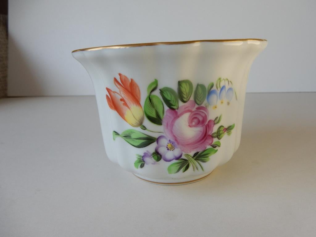 Herend Bloemmotief tulpboeket, Ophalen of Verzenden