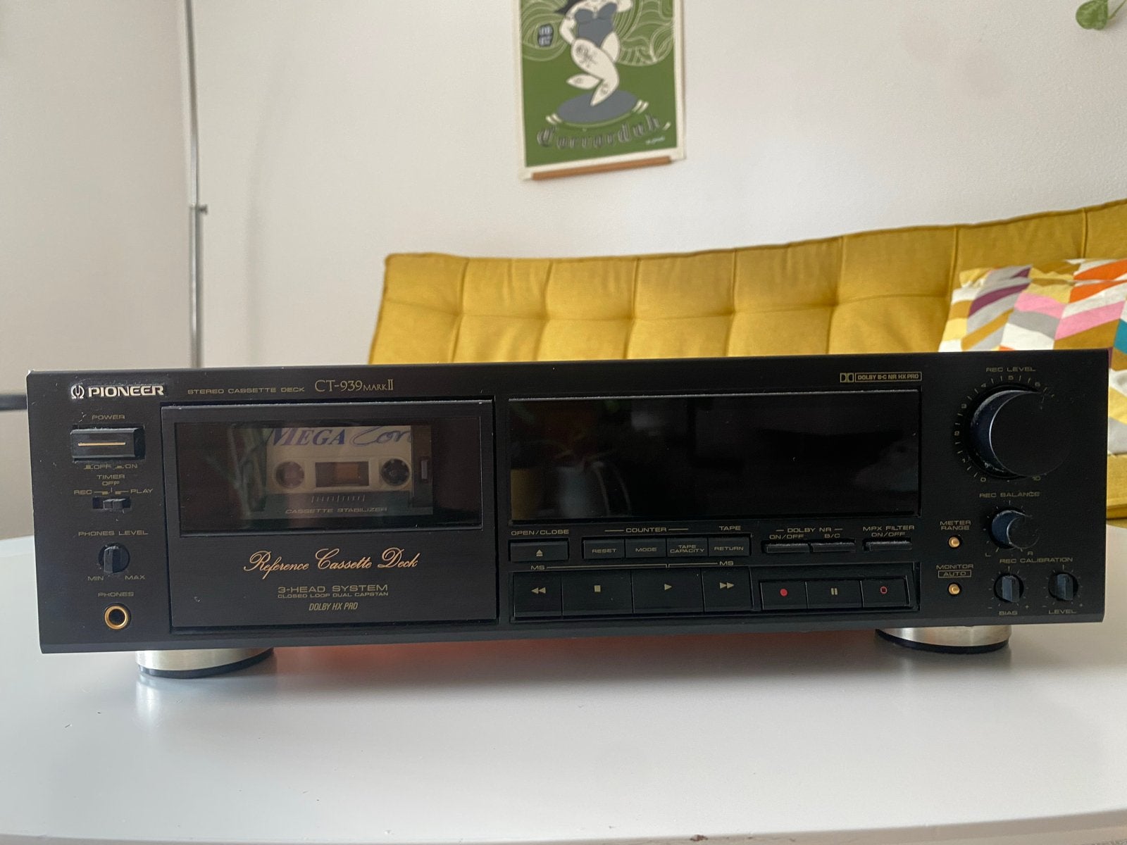Pioneer CT-939 Mark II Cassettedeck - Topkwaliteit!, Audio, Tv en Foto, Cassettedecks, Ophalen of Verzenden, Enkel, Overige merken