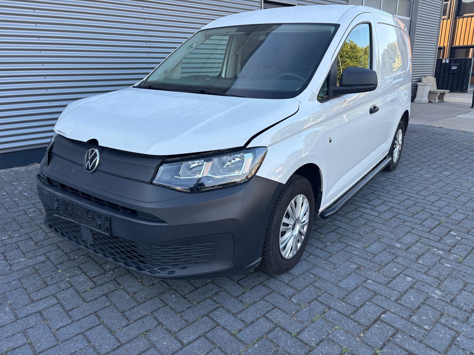 Vw caddy bj 2022 96000km lichte schade, Ophalen, Overige carrosserieën, Volkswagen, Wit