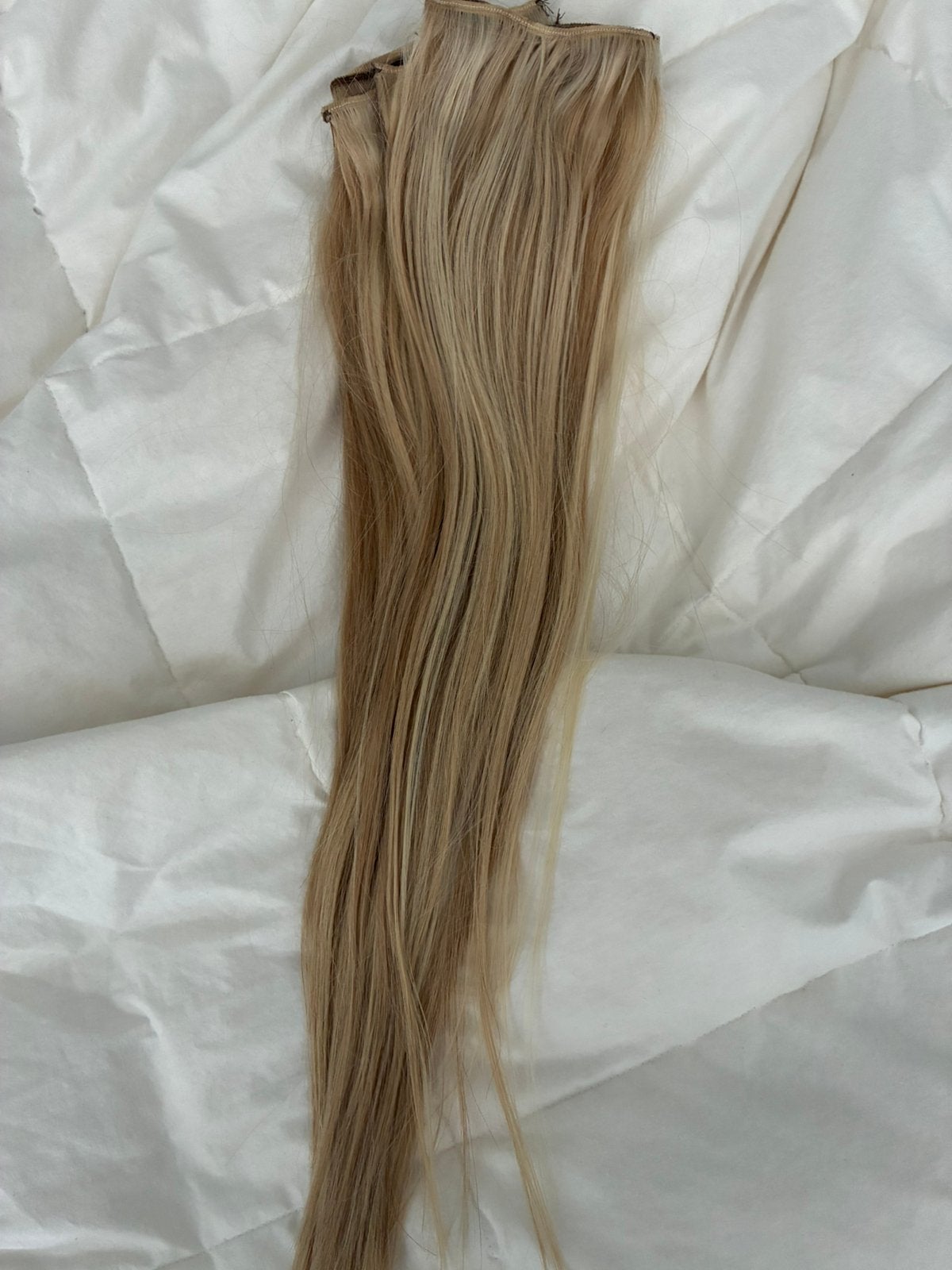 Haarweave echt haar 100 gram, Ophalen of Verzenden, Zo goed als nieuw, Pruik of Haarverlenging