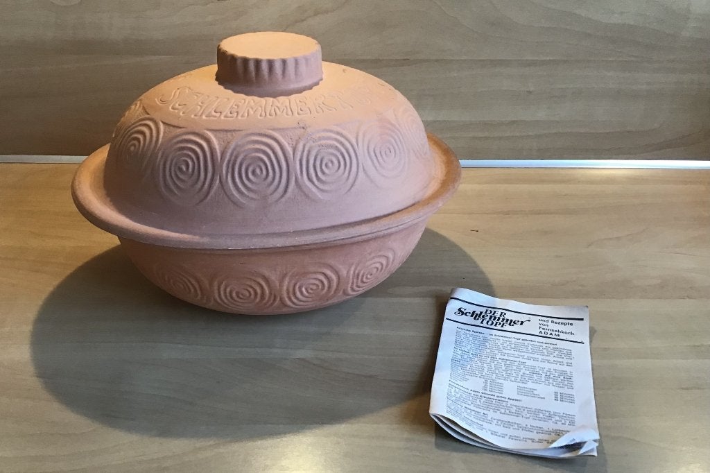 Romertopf braadschaal aardewerk - Schlemmertopf, Huis en Inrichting, Keuken | Potten en Pannen, Ophalen of Verzenden, Gebruikt