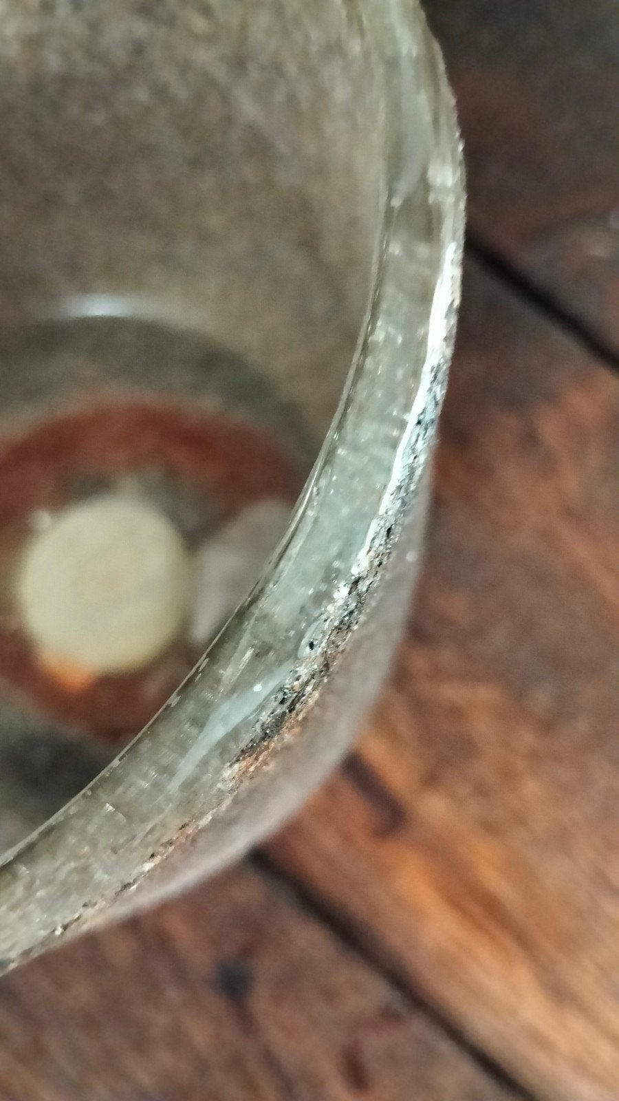 Brocante windlichtje kandelaar mooi reliëf bruin zilver, Ophalen of Verzenden