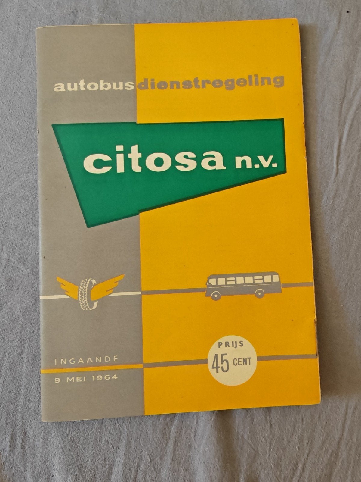 Citosa Autobus Dienstregeling - Mei 1964, Verzamelen, Ophalen of Verzenden, Trein