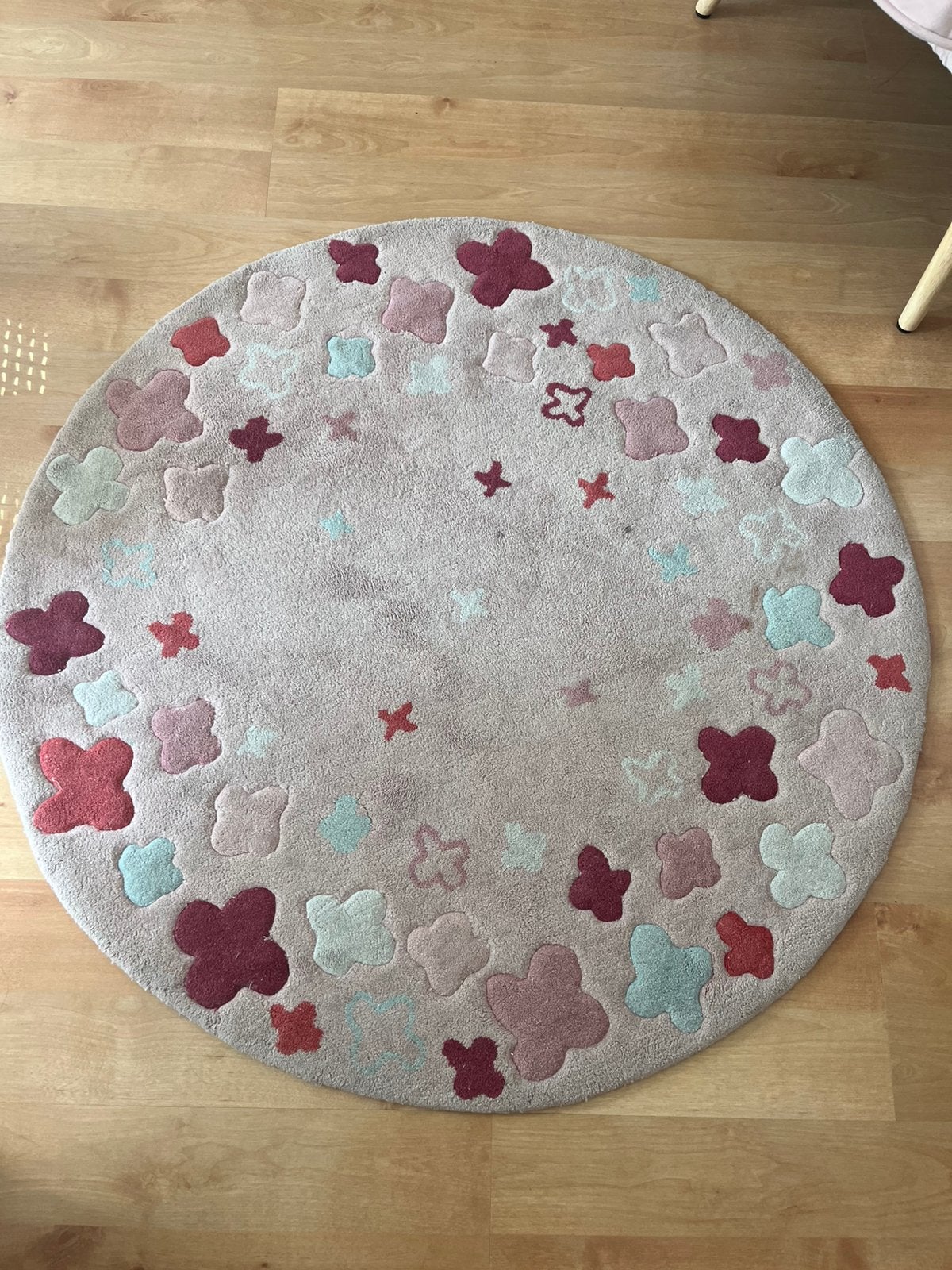 Vloerkleed kinderkamer, Ophalen of Verzenden, Gebruikt, Rond, 100 tot 150 cm