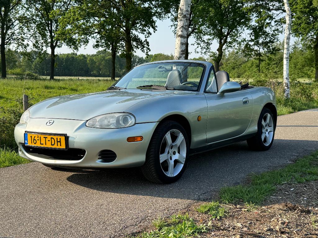 Mazda MX-5 2003 | NIEUWE APK | 1STE EIGENAAR | SILVERBLUES, Auto's, Mazda, Bedrijf, MX-5, ABS, Airbags, Centrale vergrendeling