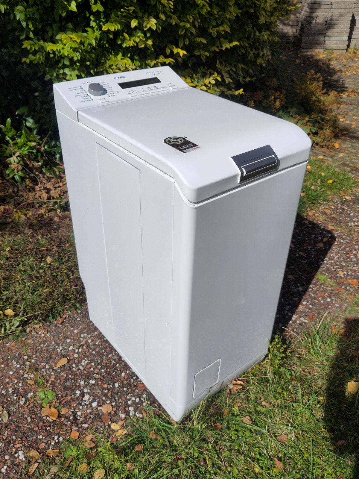 AEG wasmachine bovenlader L76469TL3, Ophalen, 1200 tot 1600 toeren, Gebruikt, Minder dan 85 cm