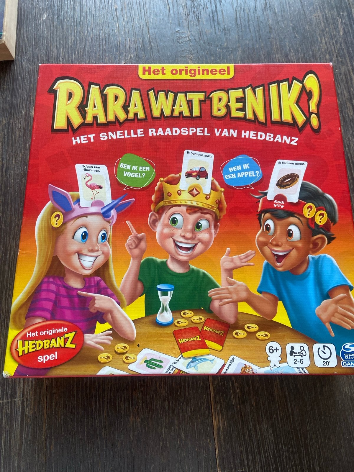 Ra Ra Wat Ben Ik? - Het snelle raadspel van Hedbanz, Drie of vier spelers, Ophalen of Verzenden, Gebruikt
