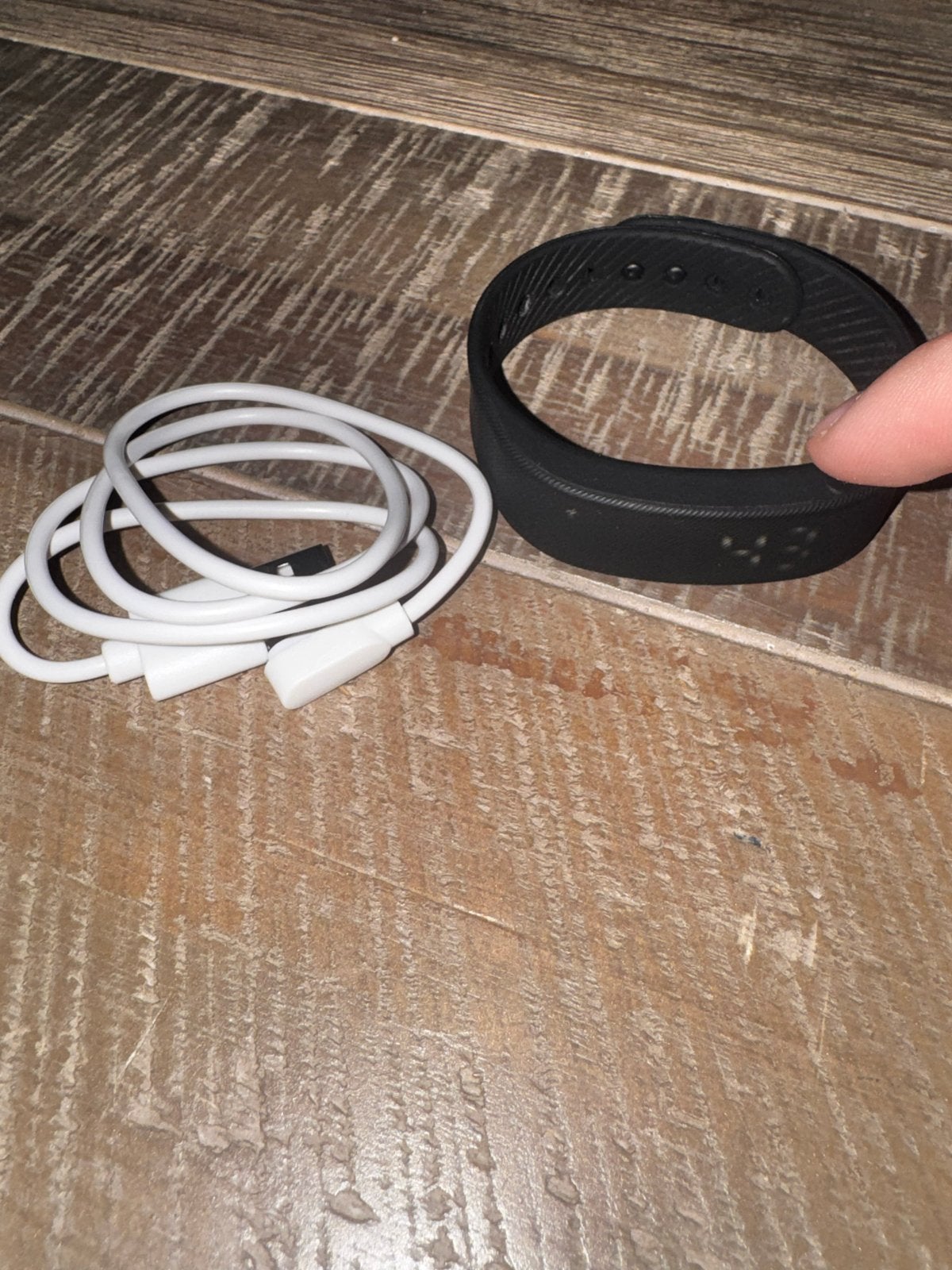 Stripe horloge met wekker en tracker, Ophalen of Verzenden, Waterdicht, Zo goed als nieuw, Zwart