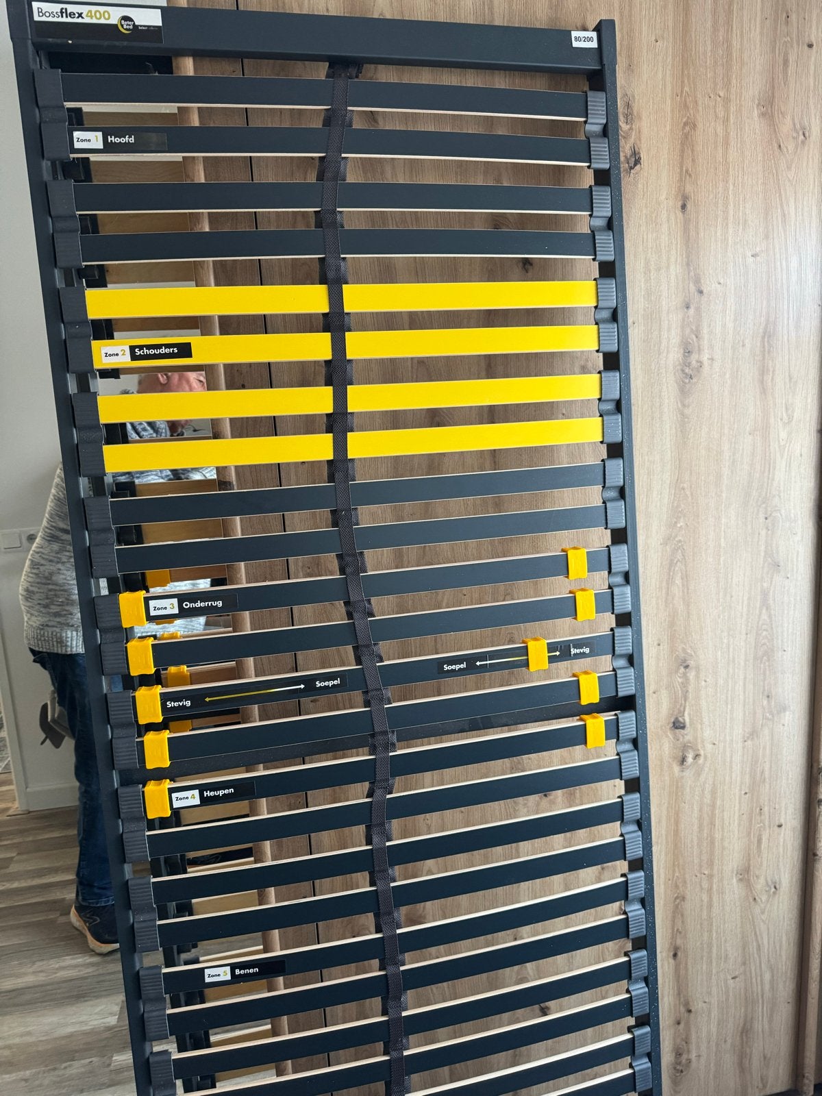 Nieuw AFM Bossflex 400 lattenbodem 80x200, Ophalen, Eenpersoons, Nieuw, 80 cm