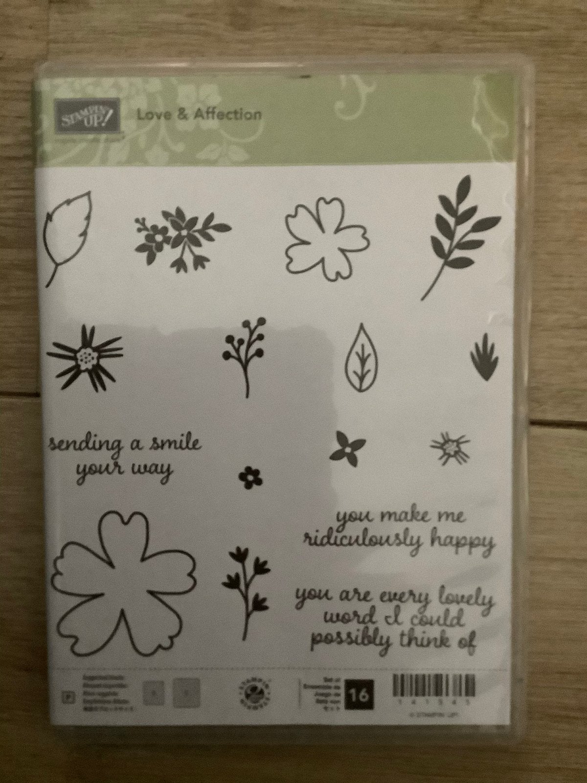 Stampin' Up! Love & Affection stempelset, Ophalen of Verzenden, Gebruikt, Clearstamp