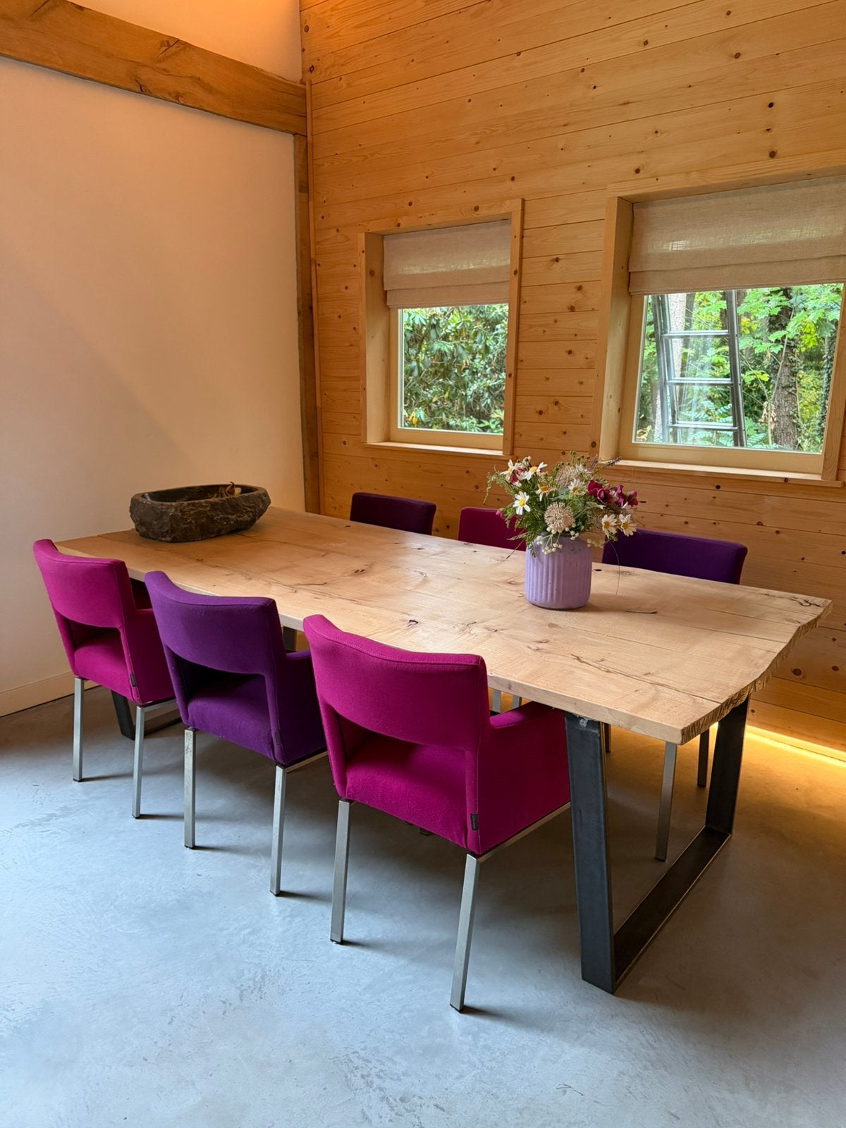 Foucault eetkamerstoelen 6 stuks, Ophalen of Verzenden, Zo goed als nieuw, Overige kleuren, Vijf, Zes of meer stoelen