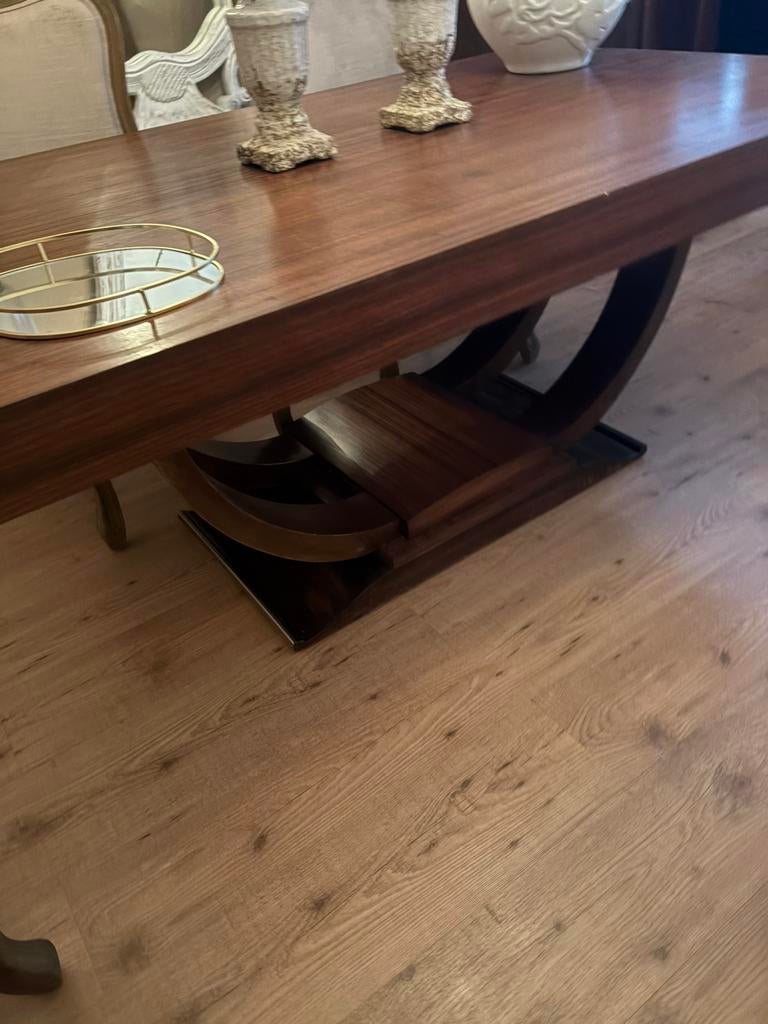 Art deco eettafel, Ophalen
