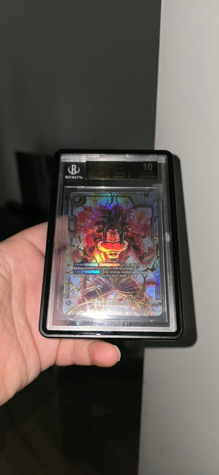 Dragon Ball fusion world: Son Goku GT Black Label BGS 10, Verzamelen, Ophalen of Verzenden, Nieuw