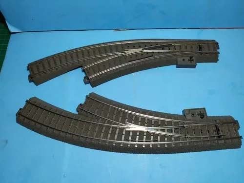 Marklin h0 wissels 24671 24672 gebogen c-rail wissel, Wisselstroom, Gebruikt, Verzenden, Rails