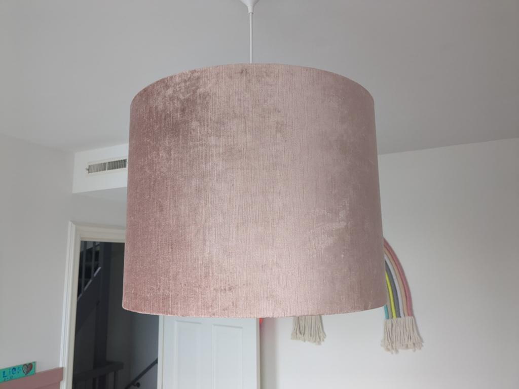 Richmond Interiors Lampenkap Oud Roze/Roze met Gouden Binnen, Gebruikt, Overige kleuren, 25 tot 50 cm, Rond
