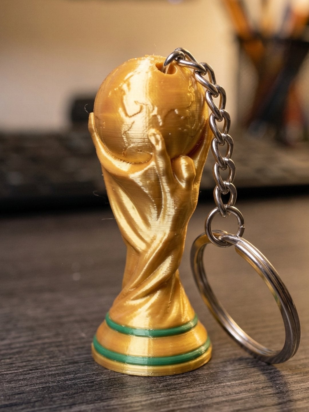 FIFA Wereldbeker Sleutelhanger - Gouden Trofee Design, Verzamelen, Ophalen of Verzenden, Nieuw, Sport