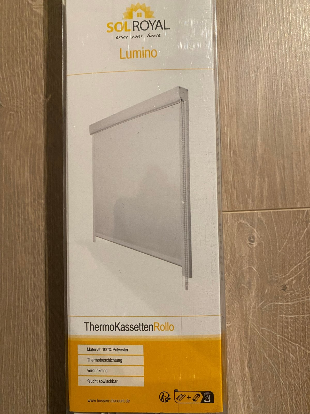 2 x Sol Royal Verduisterend Rolgordijn -Wit- 70 en 60x175 cm, Overige merken, Isolerend, Wit, Ophalen of Verzenden
