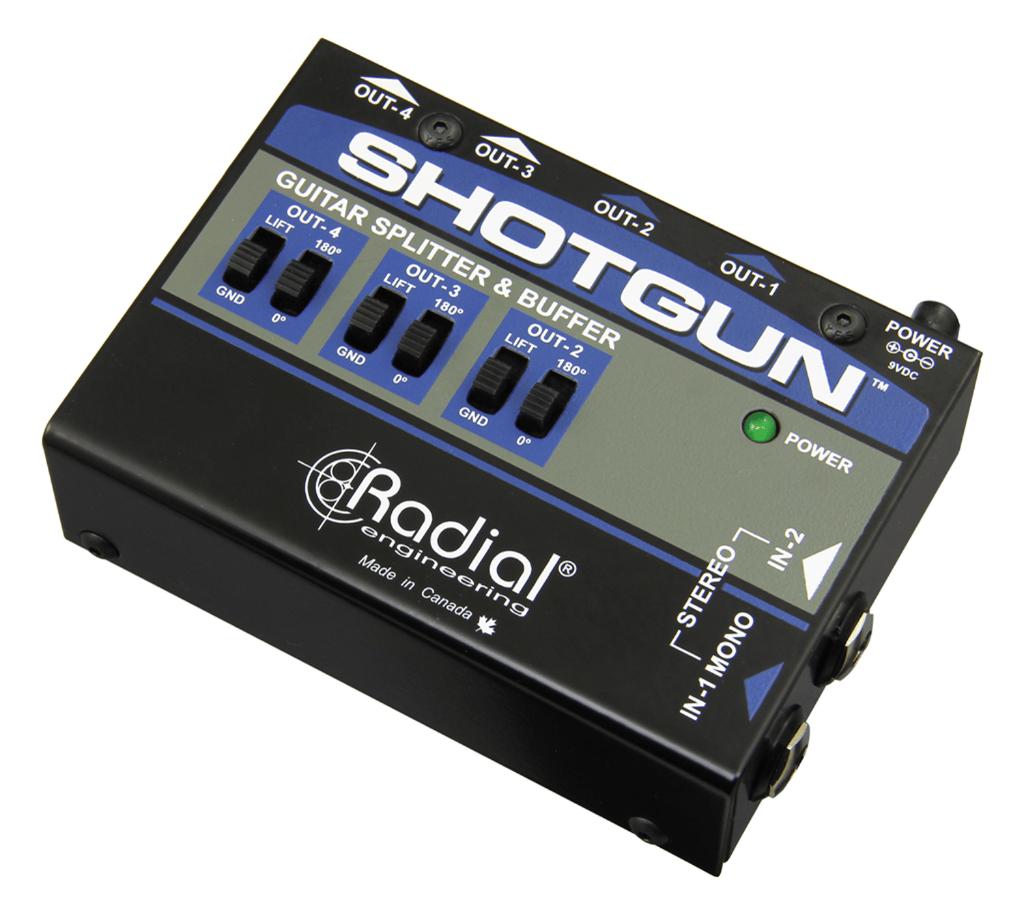 Radial Shotgun signaalsplitter & buffer, Muziek en Instrumenten, Effecten, ., Overige typen, Nieuw, Ophalen of Verzenden
