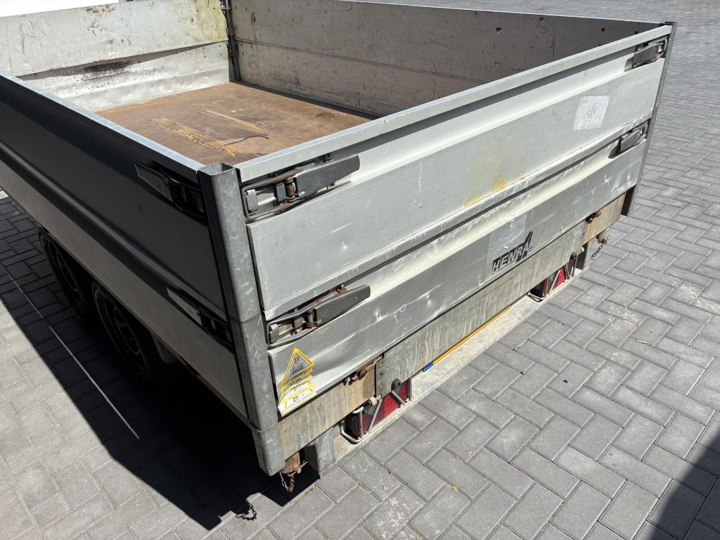 Henra kipper aanhanger aanhangwagen tandemasser plateauwagen, Gebruikt