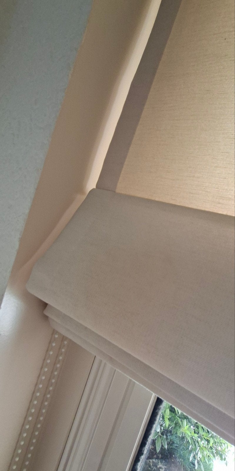 Beige vouwgordijn voor deur/raam 90,5x240cm, Ophalen, Gebruikt, Beige