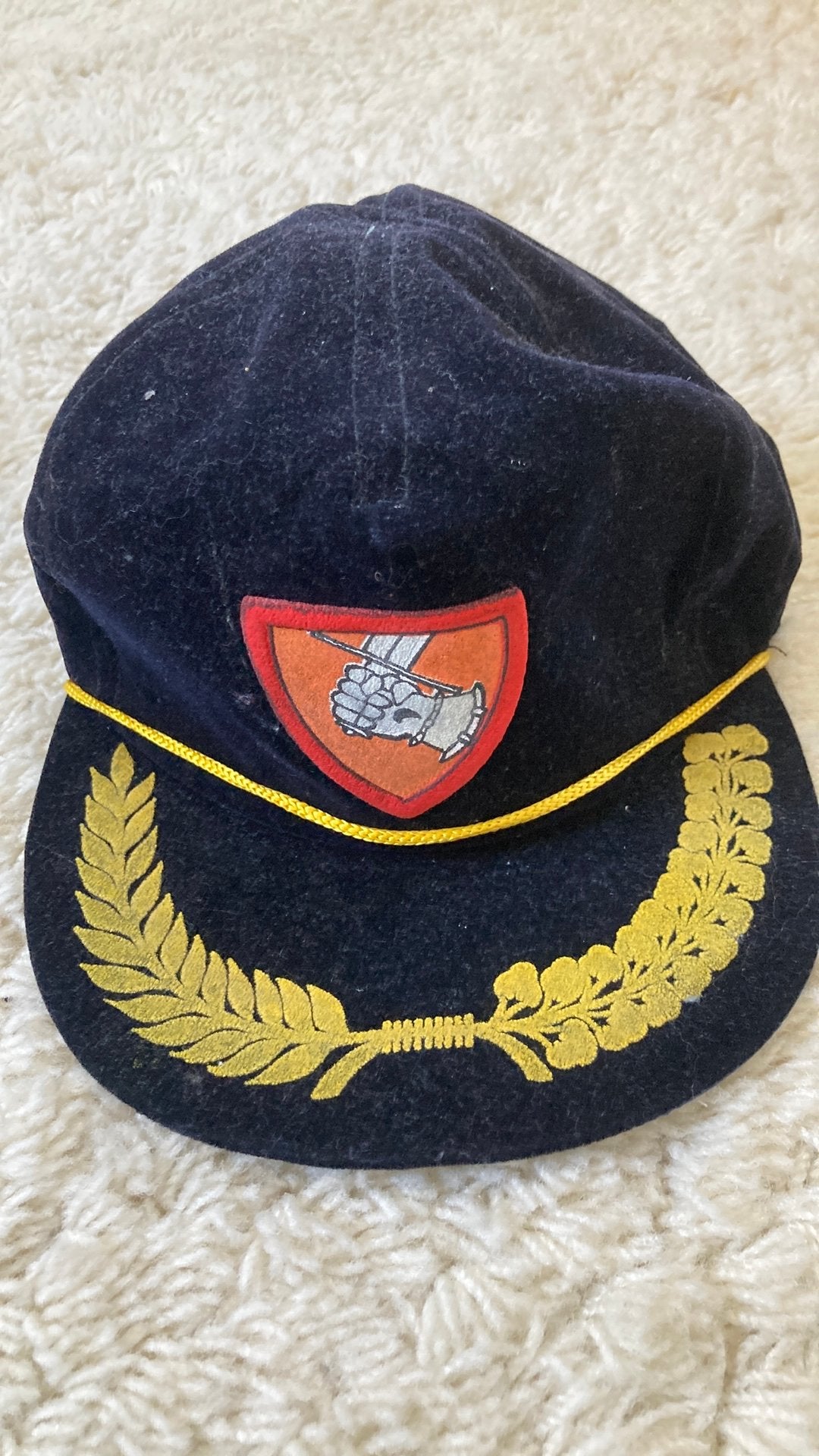 Pet met Mariniers Brigade embleem Tankbataljon, Ophalen of Verzenden, Marine, Nederland, Embleem of Badge