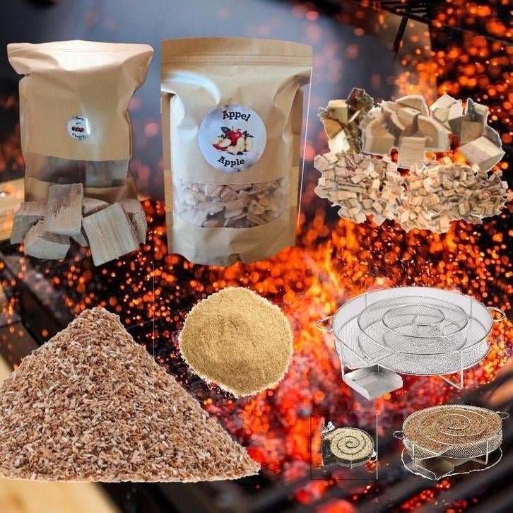 Rookhout Snippers, Chunks & Rookmot – BBQ & Koudrook  1-20kg, Tuin en Terras, Haardhout, Minder dan 3 m³, Verzenden, Overige houtsoorten