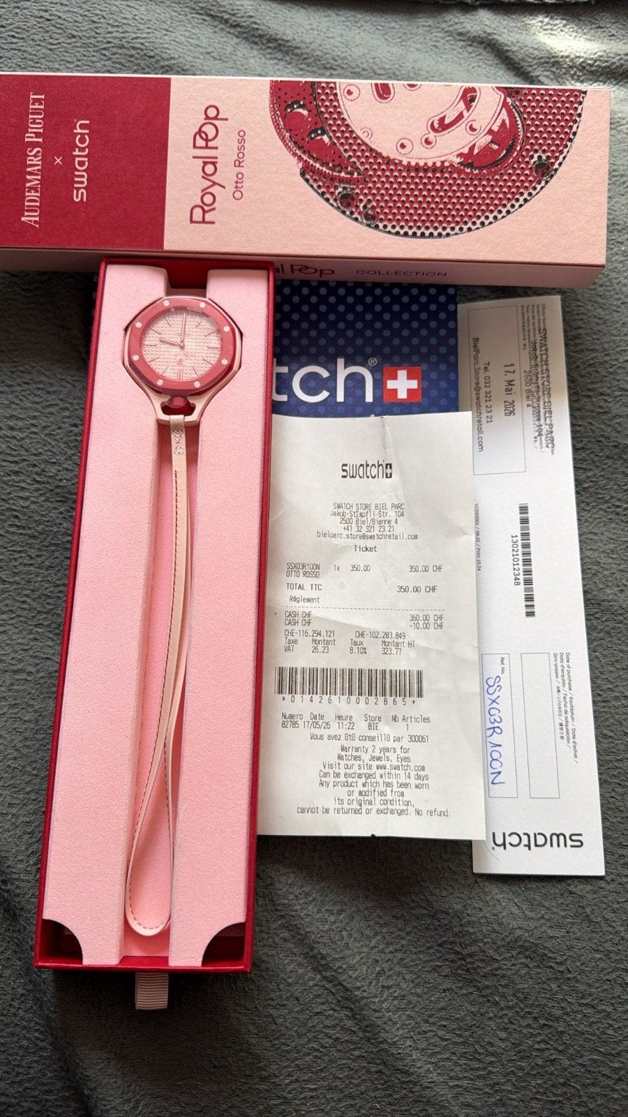 Swatch x Audemars Piguet Royal Pop Otto Rosso AP, Ophalen of Verzenden