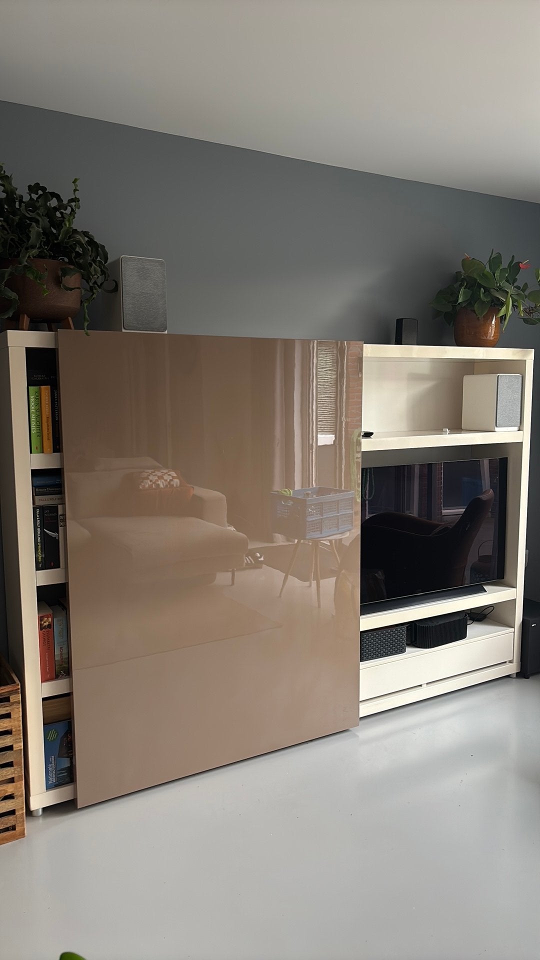 Leuke boeken/TV kast van Trendhopper, Ophalen, Gebruikt, 100 tot 150 cm, 100 tot 150 cm
