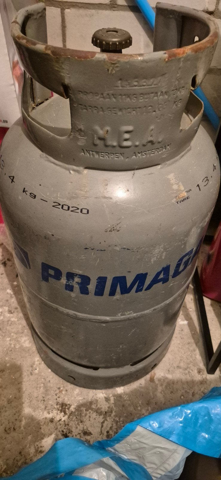 Volle Primagaz gasfles, 10.5 kg propaan, Ophalen of Verzenden