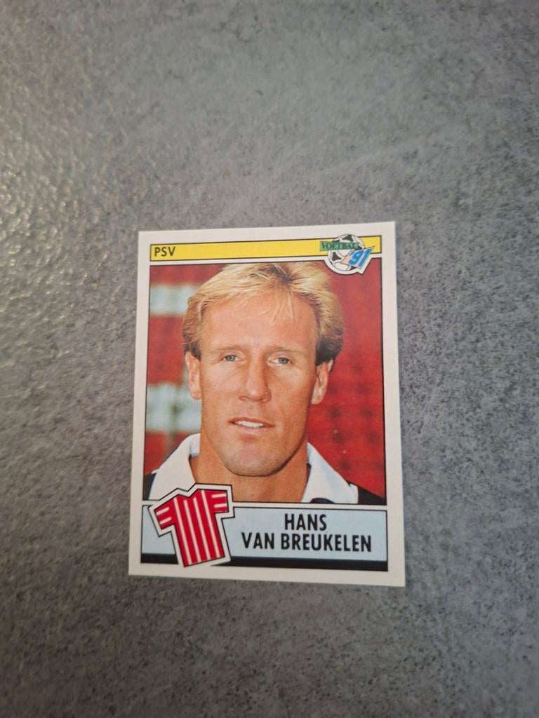 Panini sticker Voetbal 91. Keeper Hans van Breukelen PSV., Verzenden, Zo goed als nieuw, Sticker