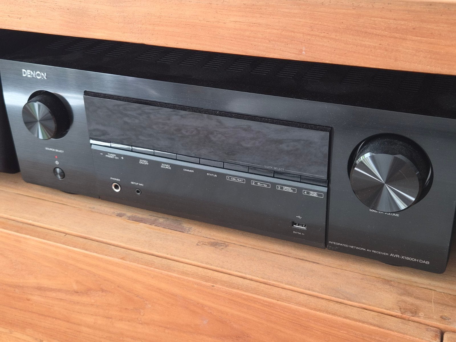 Receiver Denon avr X1800H DAB atmos   ZGAN, Ophalen, Zo goed als nieuw, 120 watt of meer, Denon
