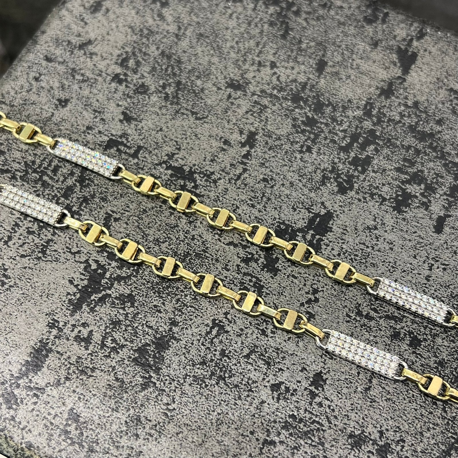 14k gouden ketting kingsley schakel italy, Ophalen of Verzenden, Zo goed als nieuw, Goud