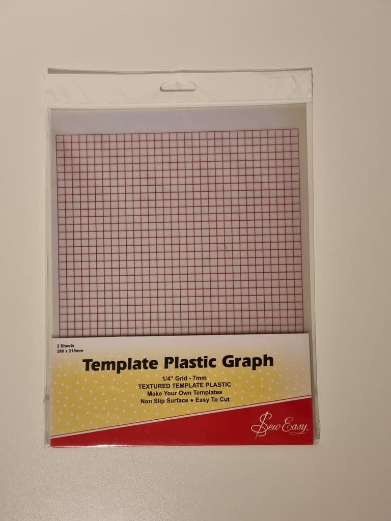 Sew Easy Template Plastic Graph - 2 vellen 280x215mm, Ophalen of Verzenden