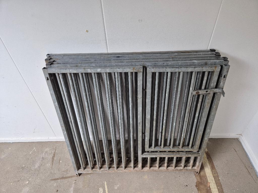 Gegalvaniseerde Kennel panelen, Ophalen, Hondenkennel, Gebruikt, 65 tot 100 cm