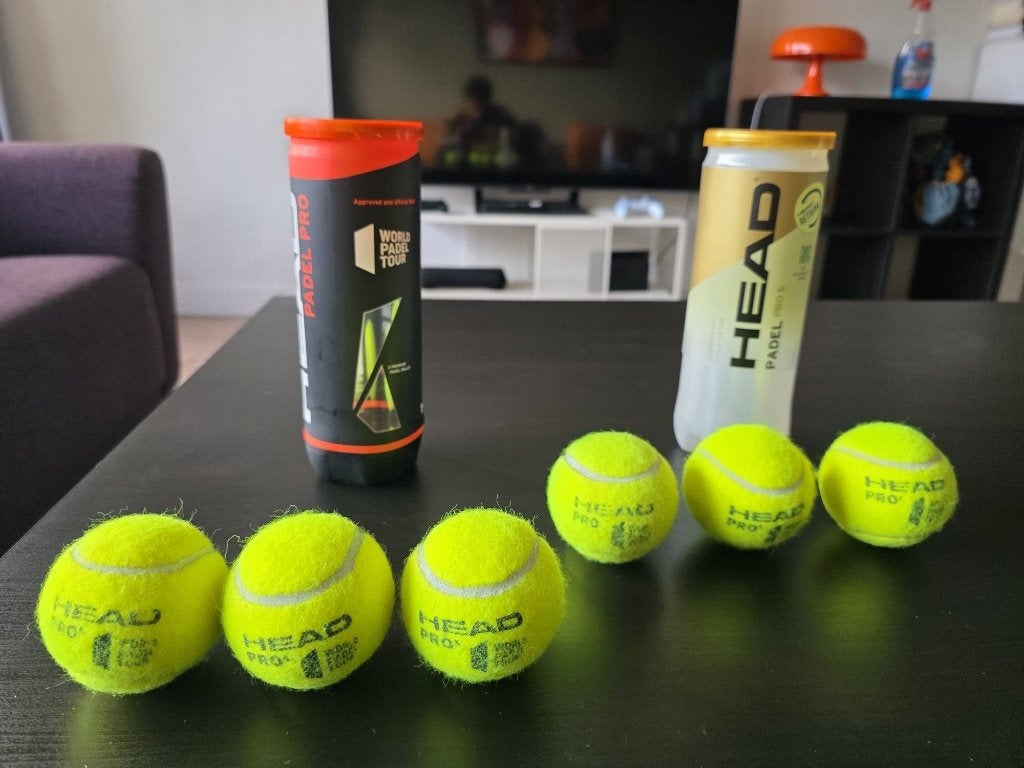 Padelballen Head Padel pro 3 x 2, Sport en Fitness, Ophalen of Verzenden, Zo goed als nieuw, Padelballen