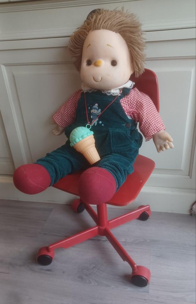 Grootste Ice cream doll jaren 80 pop 75cm KIJK!, Verzamelen, Poppen, Ophalen of Verzenden, Pop
