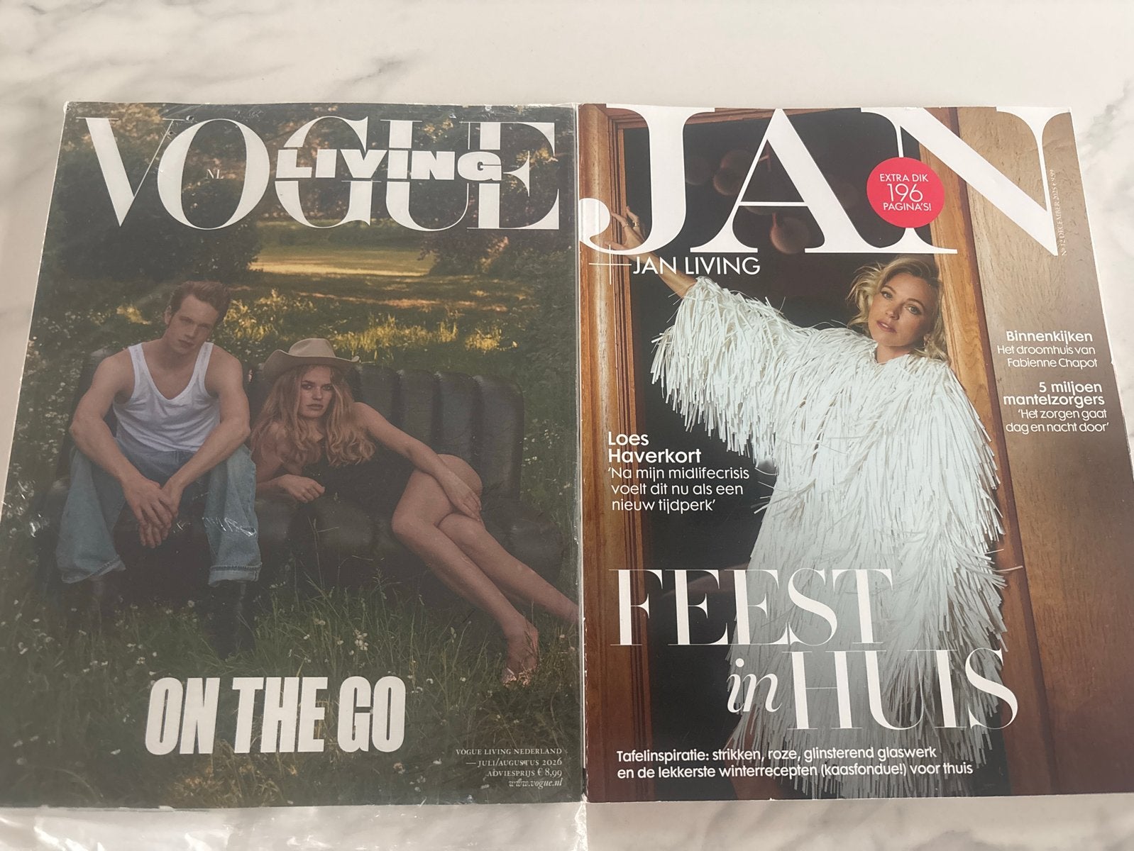 Vogue Living en JAN Living magazines, Ophalen of Verzenden, Nieuw, Glossy