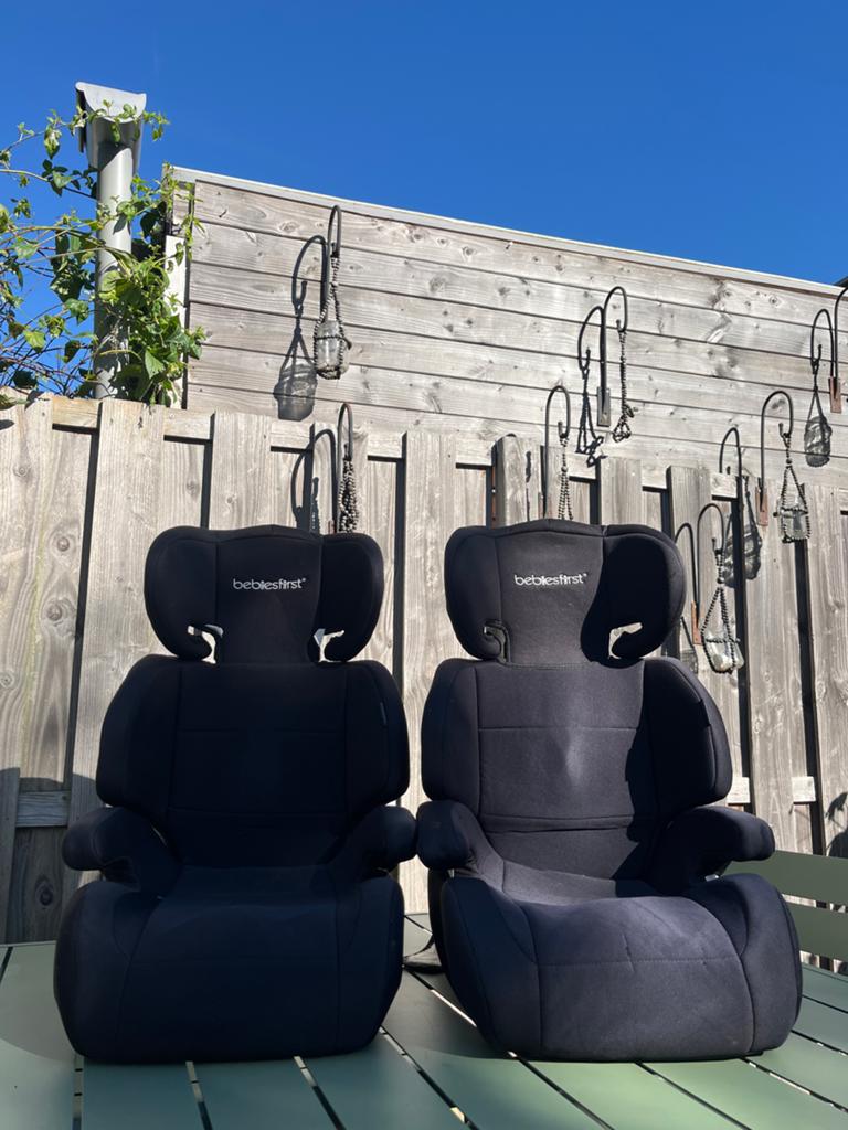 Bebies First Autostoel Pionier Zwart (15-36 kg), Kinderen en Baby's, Autostoeltjes, Autogordel, 15 t/m 36 kg, Zijbescherming, Zo goed als nieuw